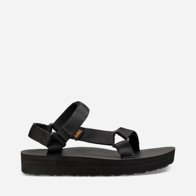 Teva Midform Universal Women's Black Sandals CA71997 Canada Online